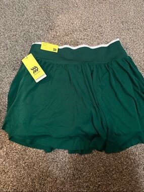 all in motion Green Athletic Skort with Ribbed Waistband and White Trim